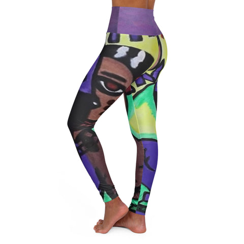 High Waisted HIP HOP ART Yoga Leggings (AOP)