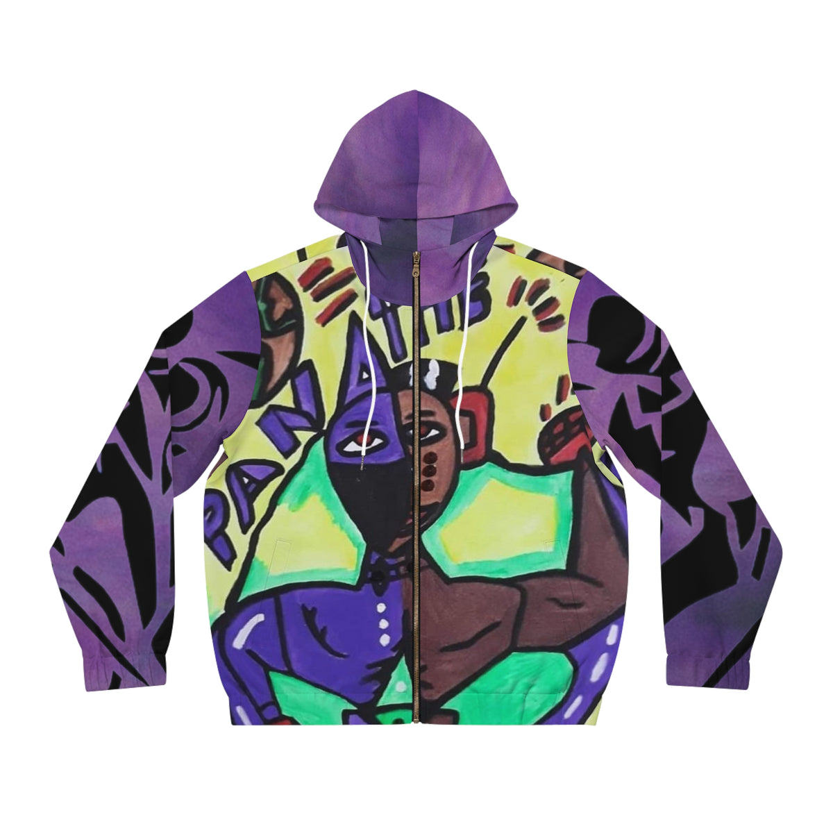 Men's Full-Zip HIP HOP ART Hoodie (AOP)