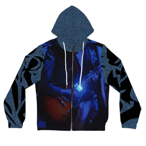 Women’s Full-Zip HIP HOP ART Hoodie (AOP)