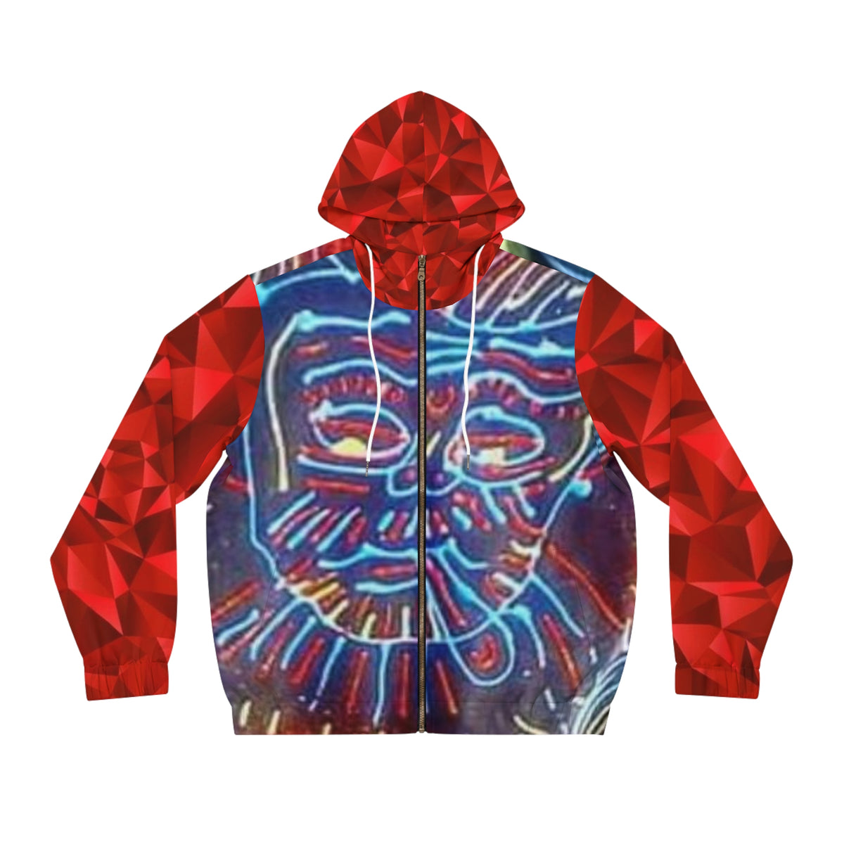 Men's Full-Zip HIP HOP ART Hoodie (AOP)