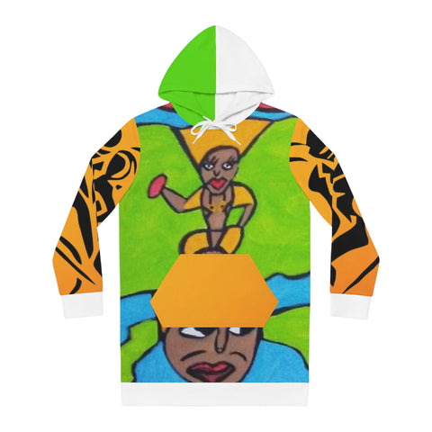 Women's HIP HOP ART Hoodie Dress (AOP)