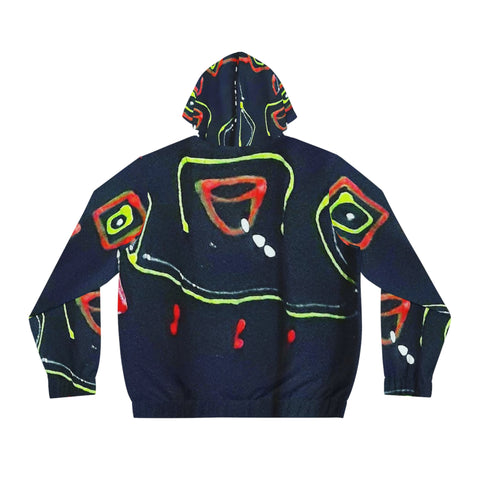 Men's Full-Zip HIP HOP ART Hoodie (AOP)