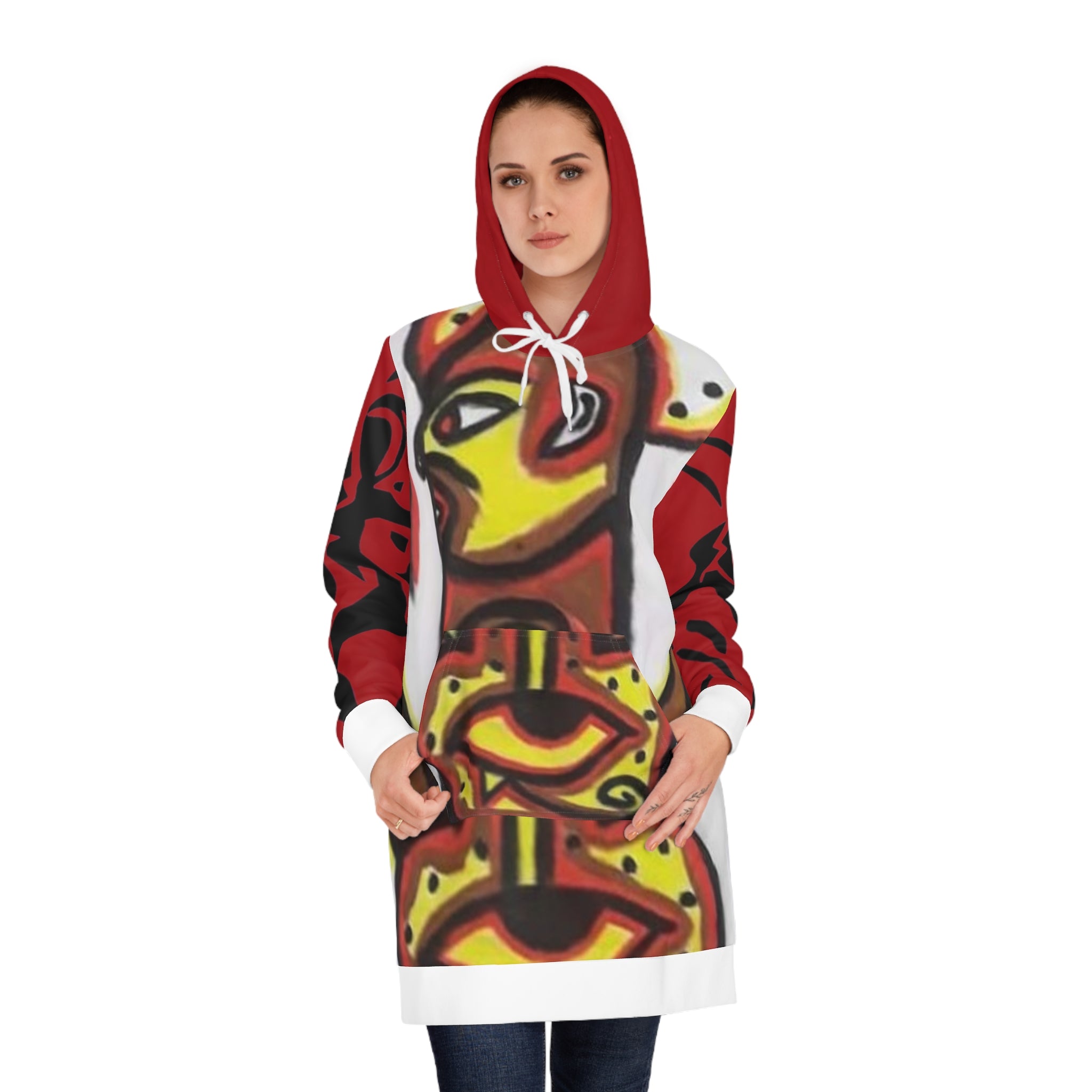 Women's HIP HOP ART Hoodie Dress (AOP)