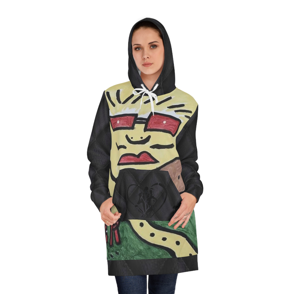 Women's HIP HOP ART Hoodie Dress (AOP)