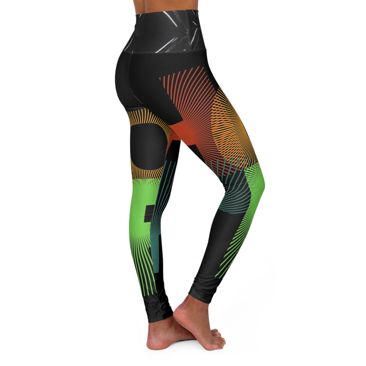 High Waisted  HIP HOP ART Yoga Leggings (AOP)