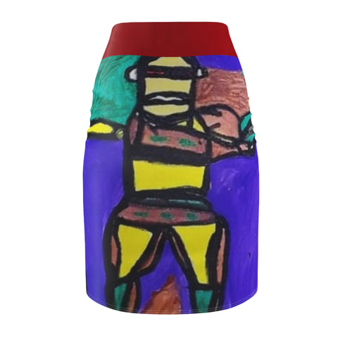 Women's HIP HOP ART Pencil Skirt (AOP)