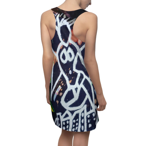 Women's Cut & Sew HIP HOP ART Racerback Dress (AOP)