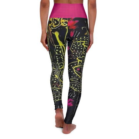 High Waisted  HIP HOP ART Yoga Leggings (AOP)