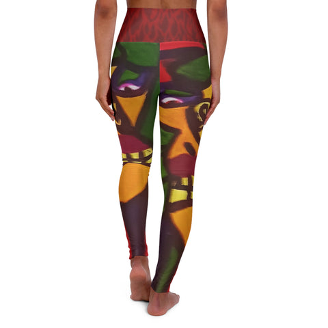 High Waisted  HIP HOP ART  Yoga Leggings (AOP)