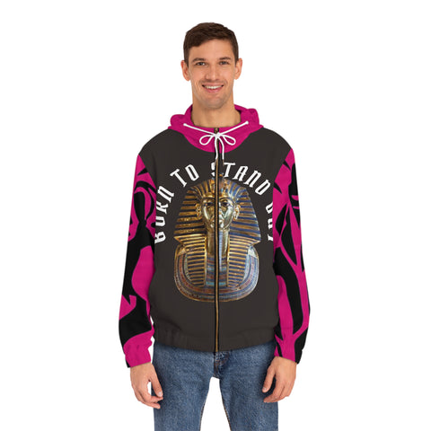 Men's Full-Zip  HIP HOP ART Hoodie (AOP)