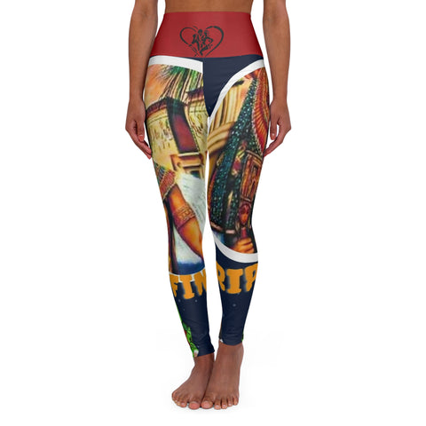 High Waisted  HIP HOP ART Yoga Leggings (AOP)