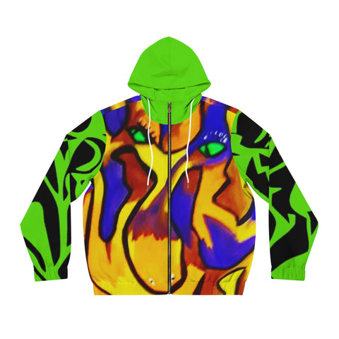 Men's Full-Zip  HIP HOP ART Hoodie (AOP)