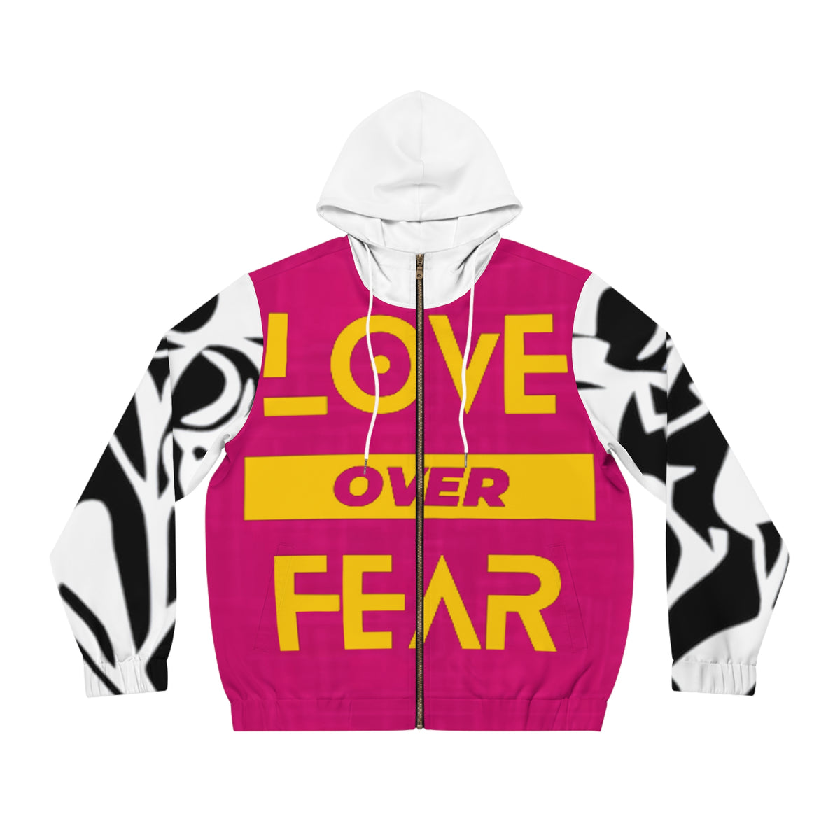 Men's Full-Zip  HIP HOP ART Hoodie (AOP)