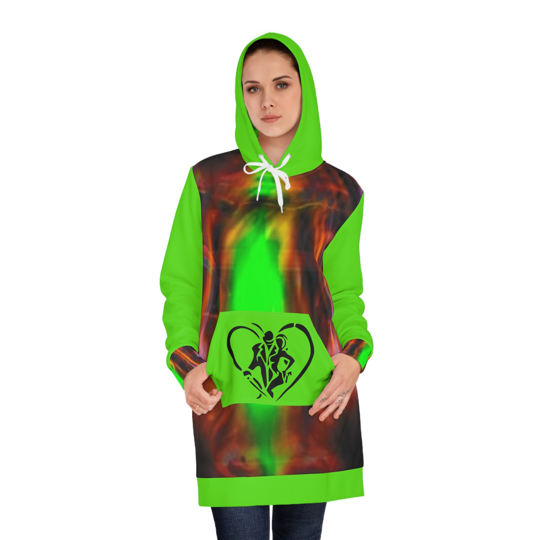 Women's HIP HOP ART Hoodie Dress (AOP)