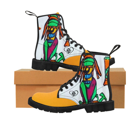 Men's Canvas  HIP HOP ART Boots