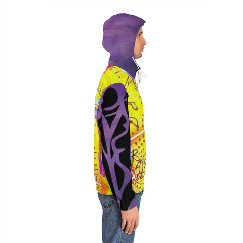 Men's Full-Zip  HIP HOP ART Hoodie (AOP)