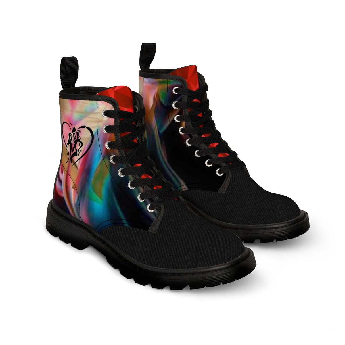 Men's Canvas HIP HOP ART  Boots