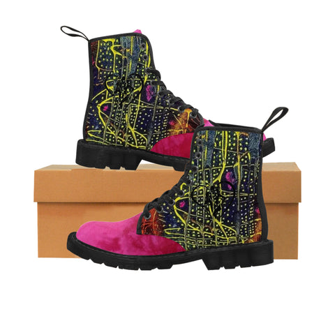 Men's Canvas  HIP HOP ART Boots