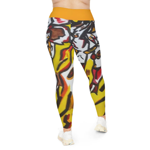 HIP HOP ART Plus Size Leggings (AOP)