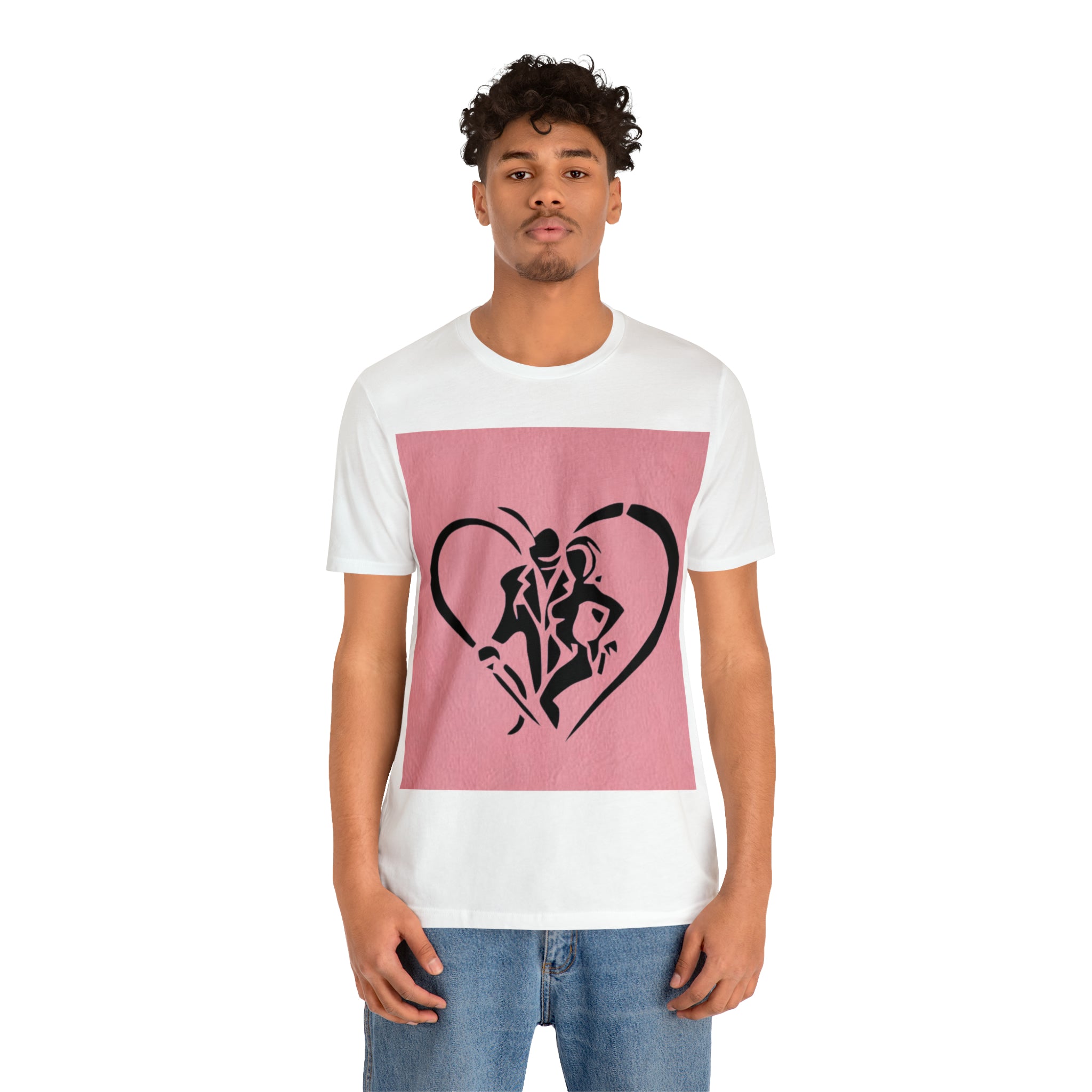 Unisex Hip Hop Art Jersey Short Sleeve Tee