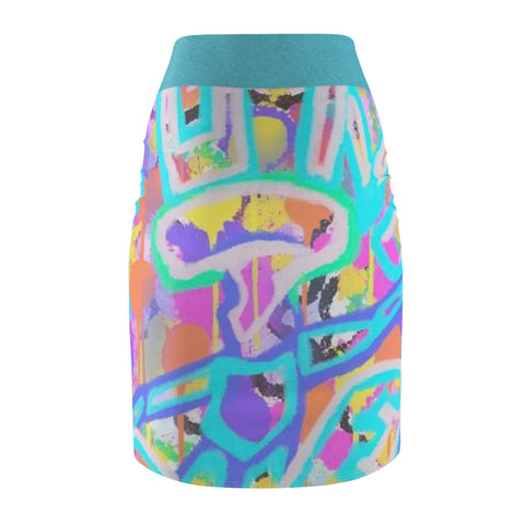 Women's  HIP HOP ART Pencil Skirt (AOP)