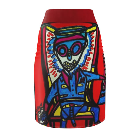 Women's  HIP HOP ART Pencil Skirt (AOP)