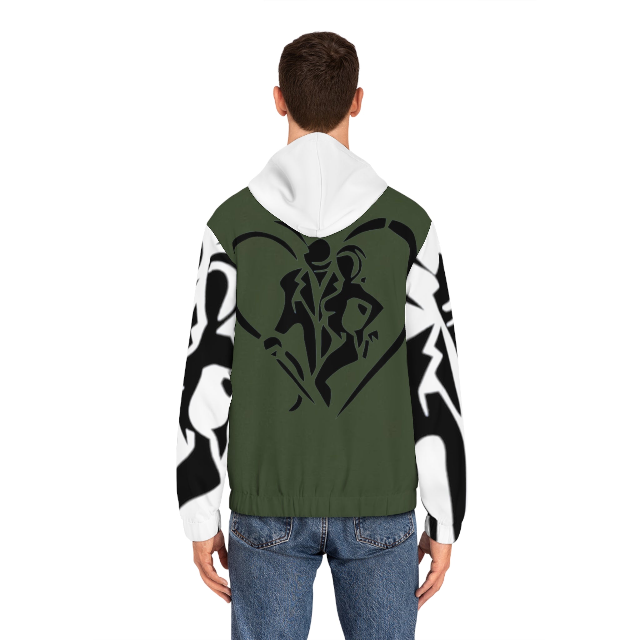 Men's Full-Zip HIP HOP ART Hoodie (AOP)