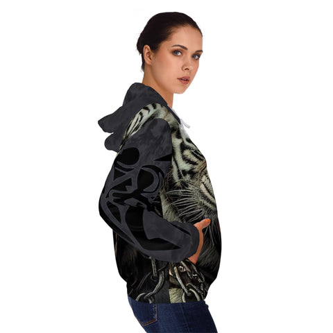 Women’s Full-Zip  HIP HOP ART  Hoodie (AOP)