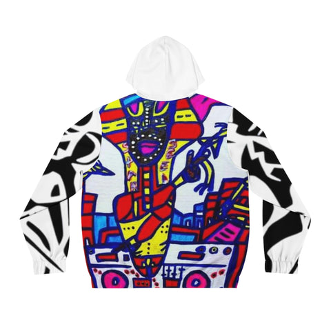 Men's Full-Zip HIP HOP ART Hoodie (AOP)