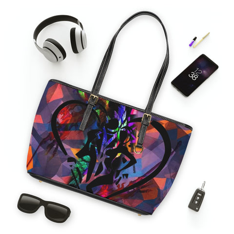 PU Leather  HIP HOP ART Shoulder Bag