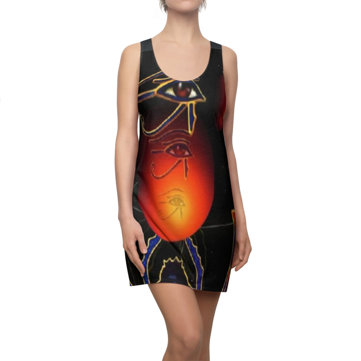 Women's Cut & Sew HIP HOP ART  Racerback Dress (AOP)