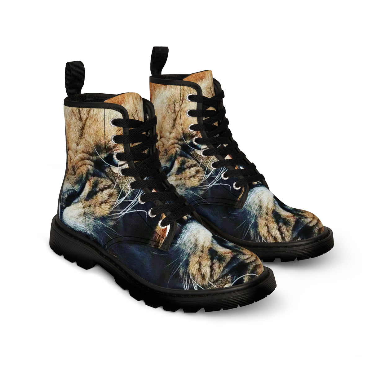 Men's  HIP HOP ART Canvas Boots