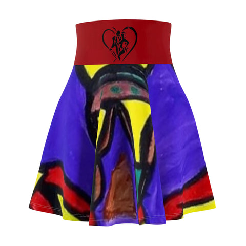 Women's  HIP HOP ART Skater Skirt (AOP)