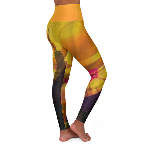 High Waisted HIP HOP ART Yoga Leggings (AOP)