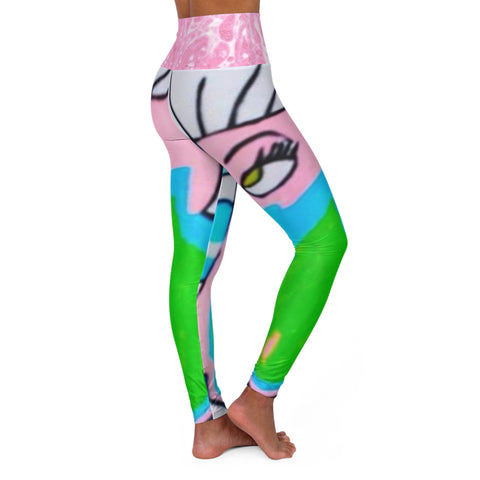 High Waisted  HIP HOP ART Yoga Leggings (AOP)