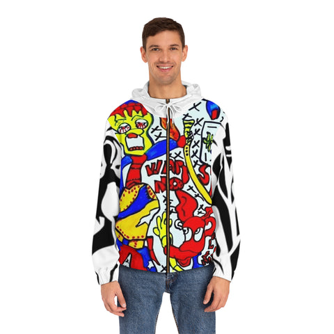 Men's Full-Zip HIP HOP ART Hoodie (AOP)