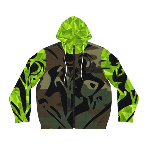 Men's Full-Zip HIP HOP ART Hoodie (AOP)