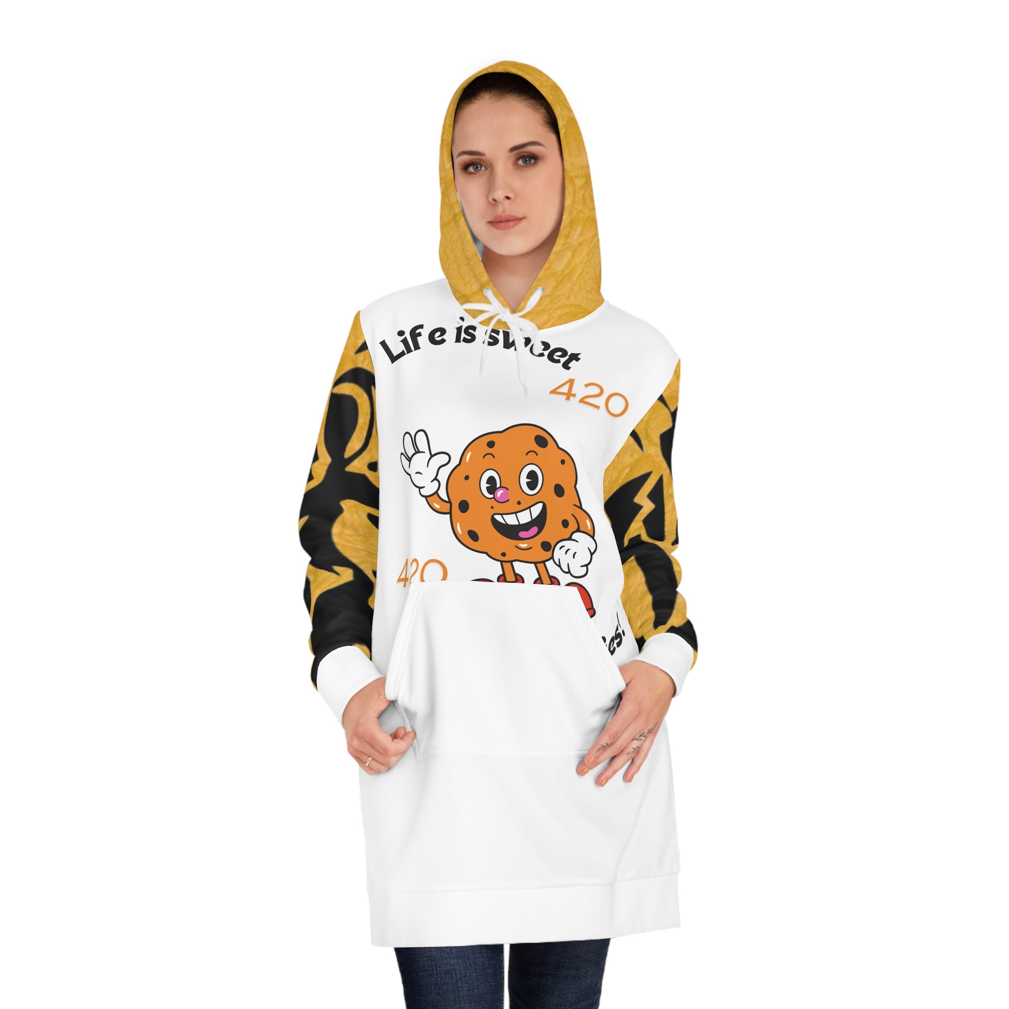 Women's HIP HOP ART Hoodie Dress (AOP)