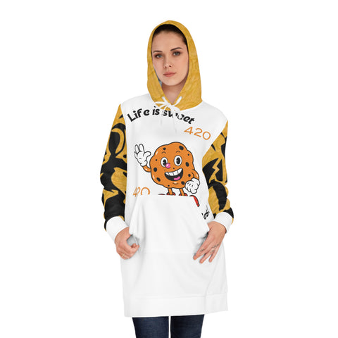 Women's HIP HOP ART Hoodie Dress (AOP)