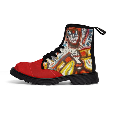 Men's HIP HOP ART Canvas Boots