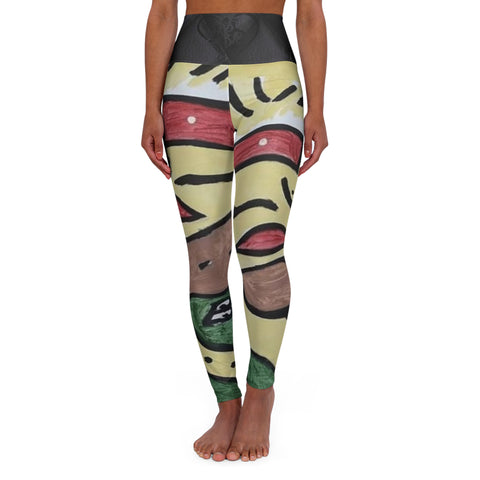 High Waisted HIP HOP ART Yoga Leggings (AOP)