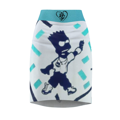 Women's HIP HOP ART Pencil Skirt (AOP)