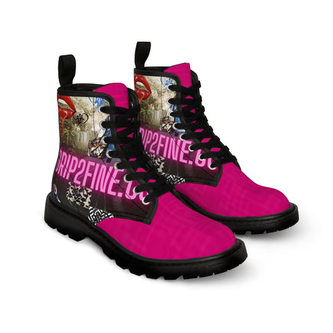 Men's Canvas HIP HOP ART  Boots