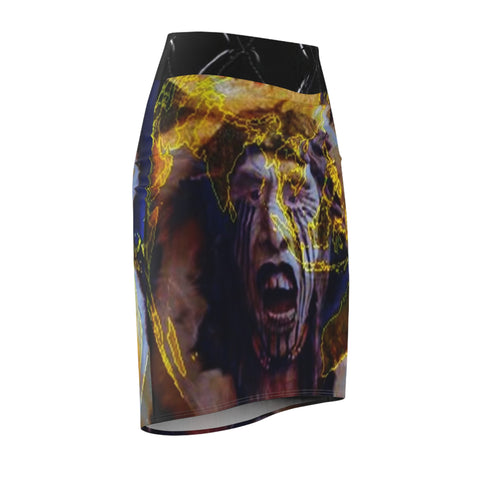 Women's  HIP HOP ART Pencil Skirt (AOP)