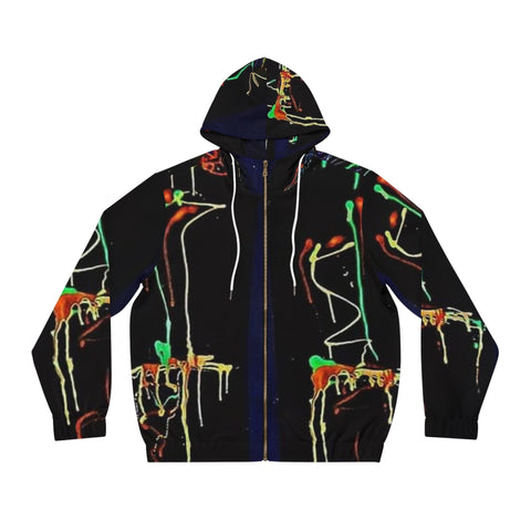 Men's Full-Zip HIP HOP ART Hoodie (AOP)