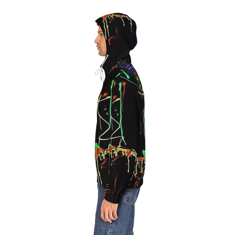 Men's Full-Zip HIP HOP ART Hoodie (AOP)