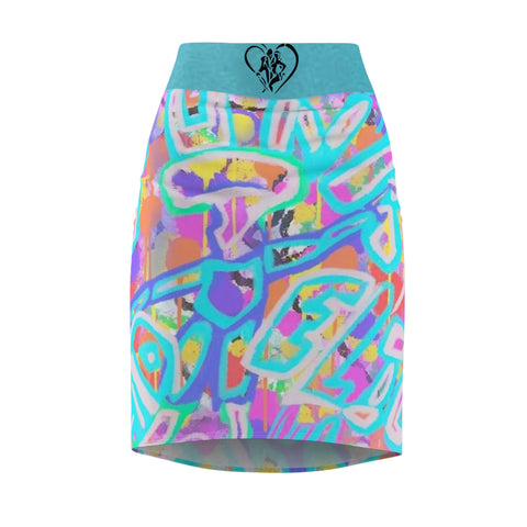 Women's  HIP HOP ART Pencil Skirt (AOP)