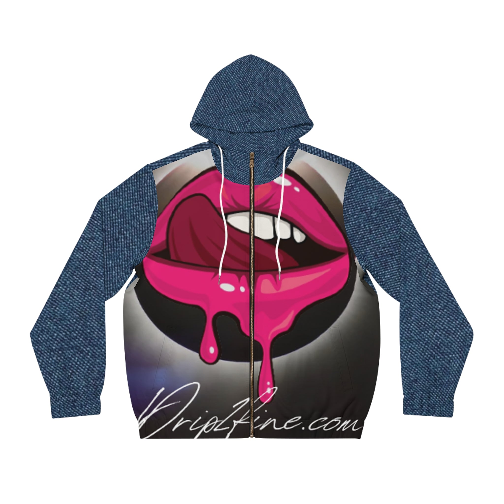 Men's Full-Zip HIP HOP ART Hoodie (AOP)