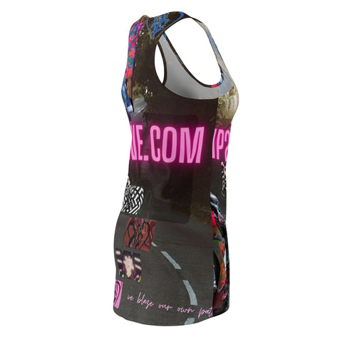 Women's Cut & Sew   HIP HOP ART Racerback Dress (AOP)