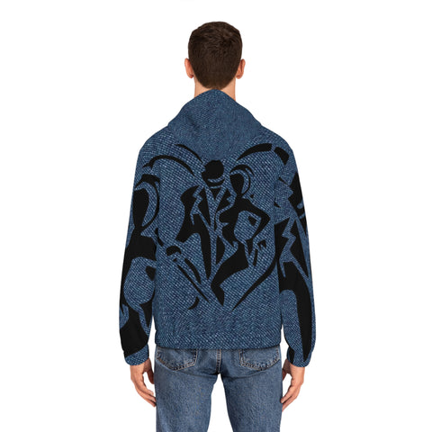 Men's Full-Zip  HIP HOP ART Hoodie (AOP)